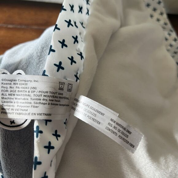 Miffy Bunny Baby Security Blanket Gray Cloud Douglas Cuddle Toy Satin Trim Lovey - Picture 10 of 11